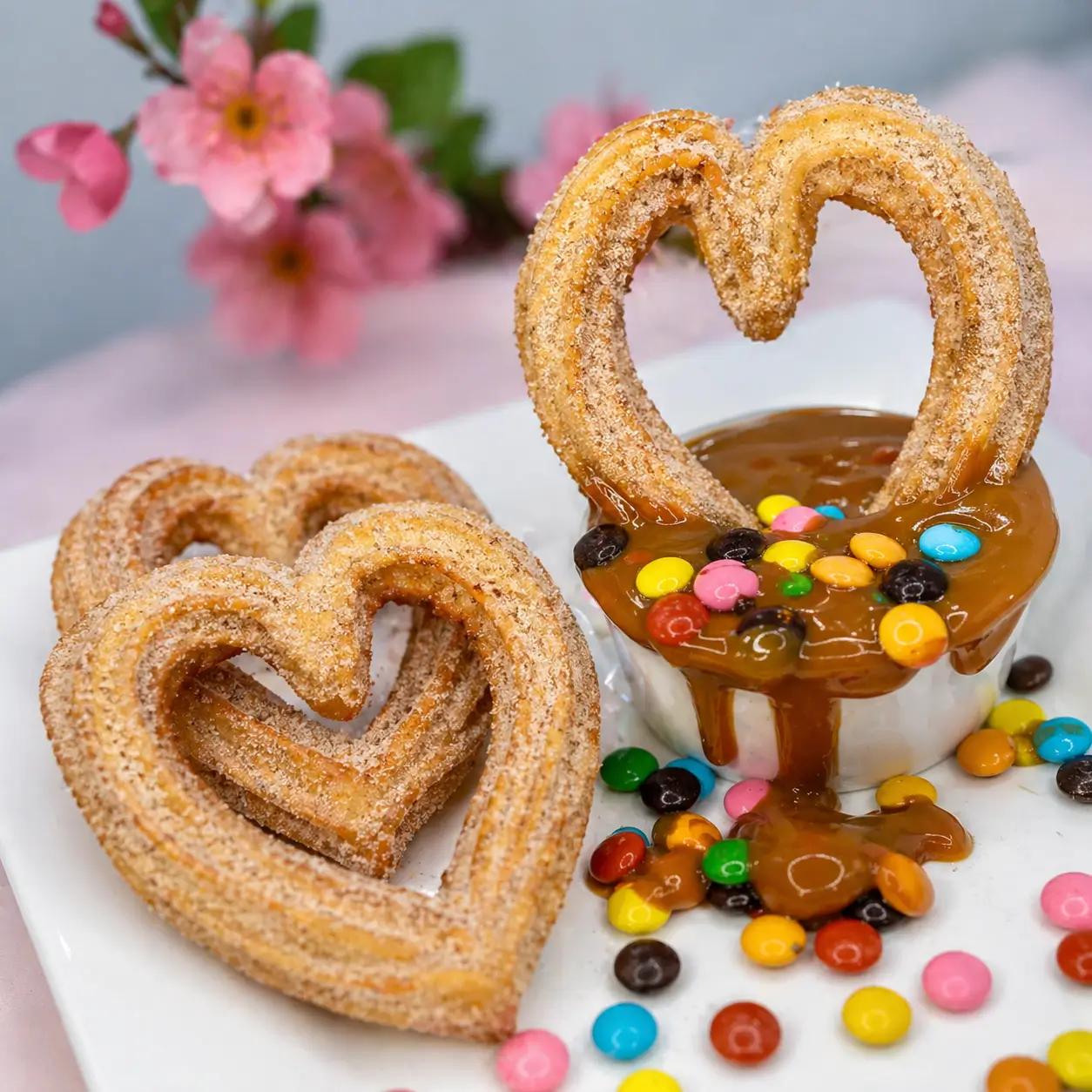 curso de churros formato coração